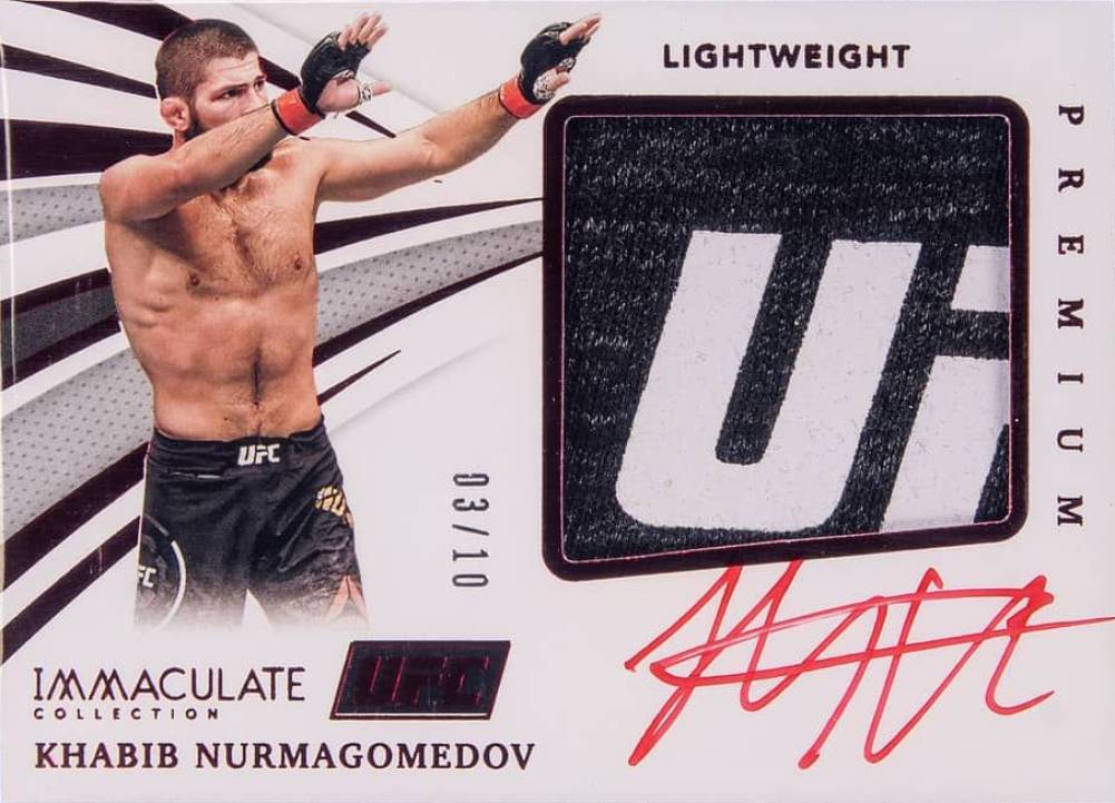 2021 Panini Immaculate Collection UFC Premium Memorabilia Autographs Khabib Nurmagomedov #KNG Other Sports Card