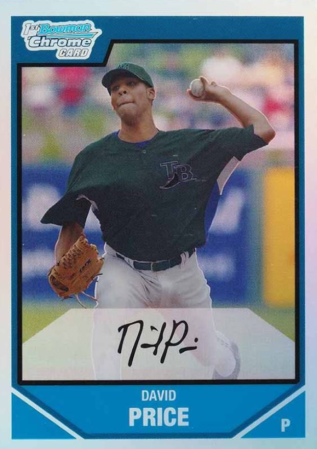 2007 Bowman Chrome Draft Picks & Prospects David Price #BDPP55 Baseball Card