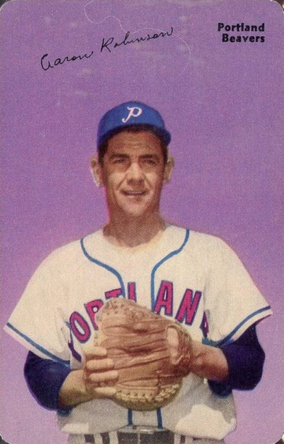 1953 Mother's Cookies Aaron Robinson #6 Baseball Card