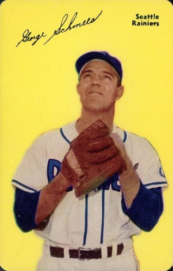 1953 Mother's Cookies George Schmees #13 Baseball Card