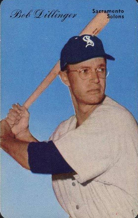 1953 Mother's Cookies Bob Dillinger #61 Baseball Card