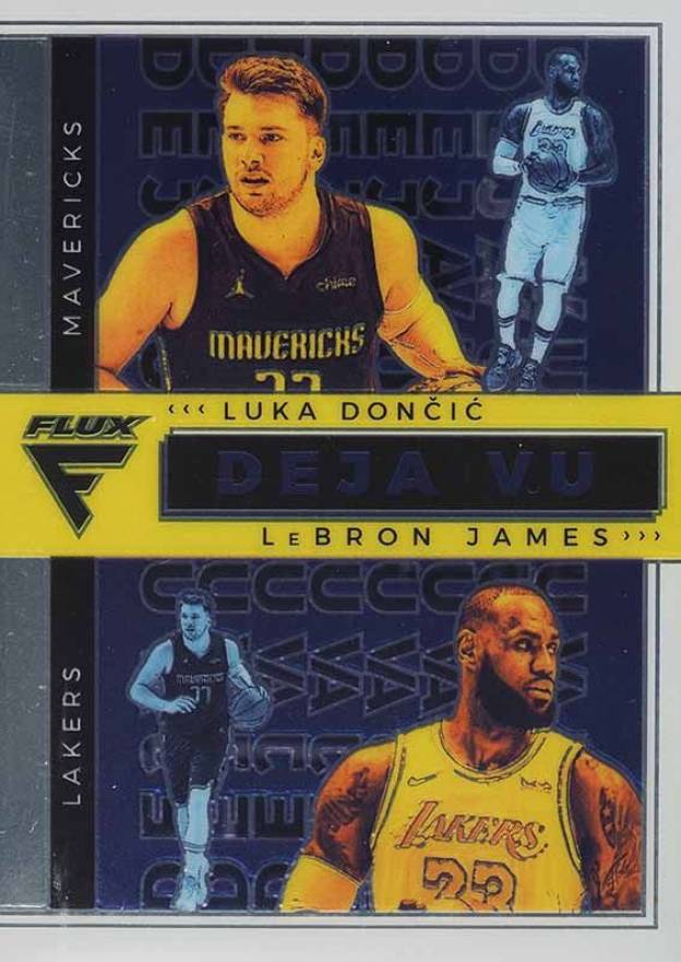 2020 Panini Flux Deja VU LeBron James/Luka Doncic #17 Basketball Card