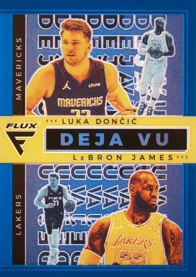 2020 Panini Flux Deja VU LeBron James/Luka Doncic #17 Basketball Card