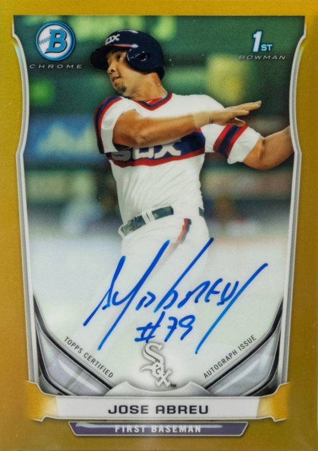 2014 Bowman Prospect Autograph Jose Abreu #JAB Baseball Card