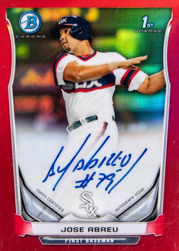 2014 Bowman Prospect Autograph Jose Abreu #JAB Baseball Card