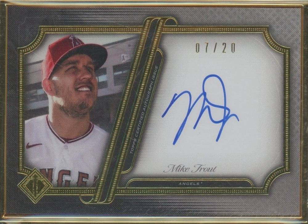 2021 Topps Transcendent Collection Autographs Mike Trout #MT Baseball Card