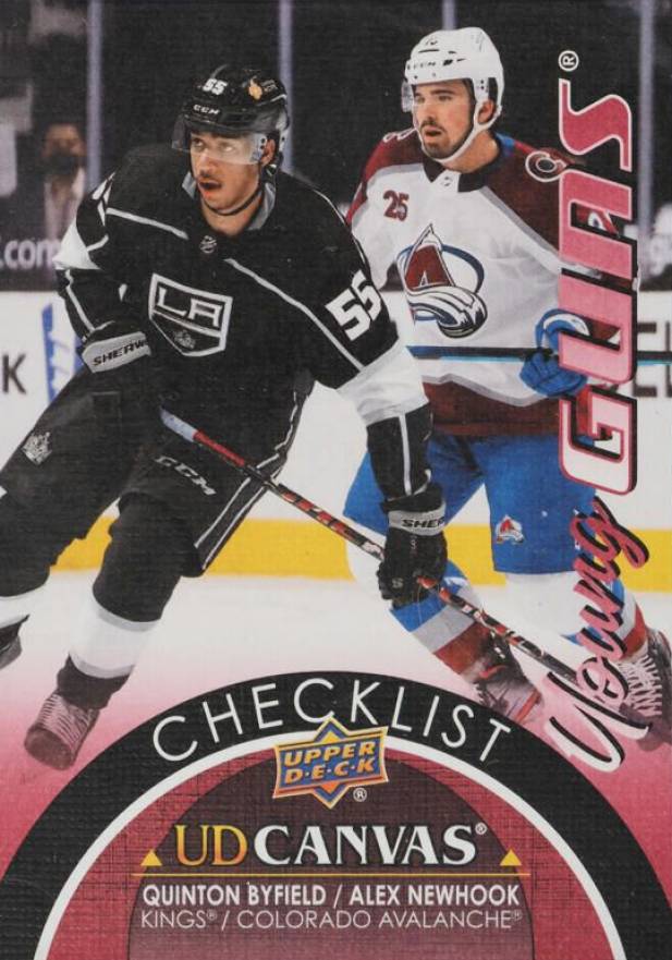 2021 Upper Deck Canvas Alex Newhook/Quinton Byfield #C120 Hockey Card