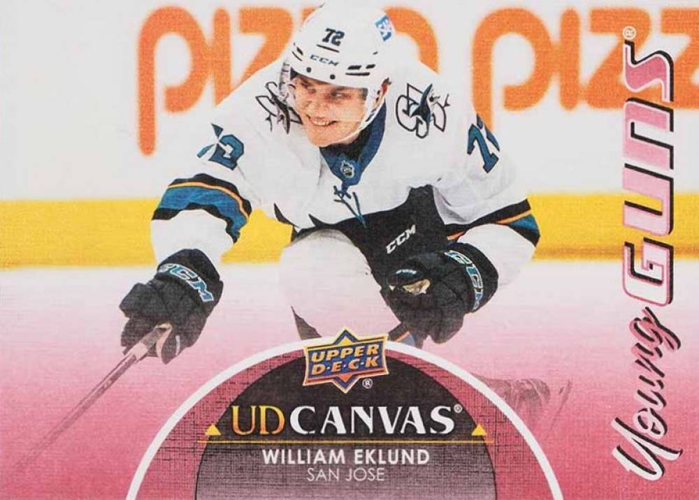 2021 Upper Deck Canvas William Eklund #C234 Hockey Card