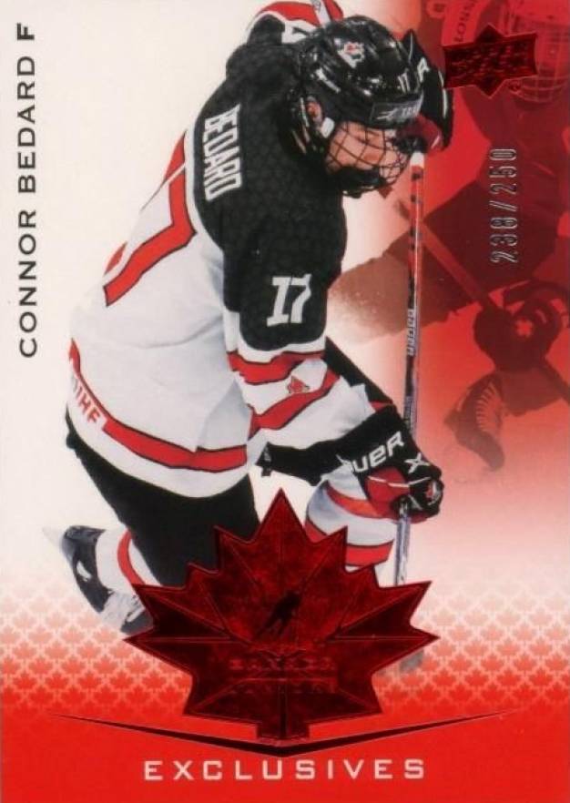 2021 Upper Deck Team Canada Juniors Connor Bedard #76 Hockey Card