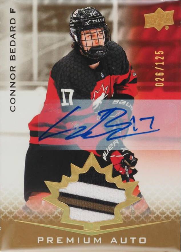 2021 Upper Deck Team Canada Juniors Connor Bedard #32 Hockey Card