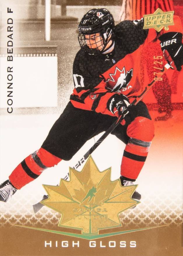 2021 Upper Deck Team Canada Juniors Connor Bedard #41 Hockey Card