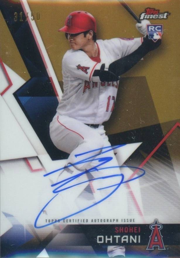 2018 Finest Autographs Shohei Ohtani #FA-SO Baseball Card