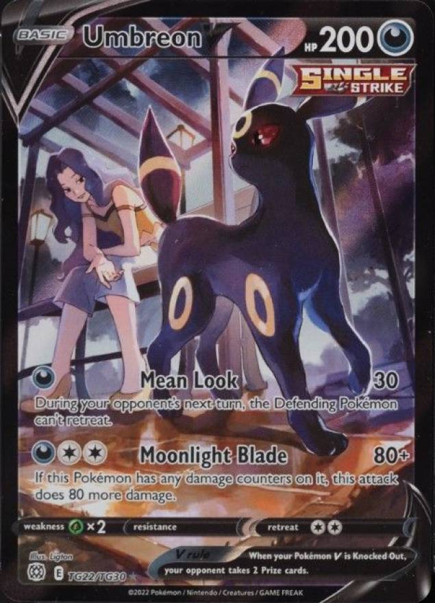 2022 Pokemon Sword & Shield Brilliant Stars Full Art/Umbreon V #TG22 TCG Card