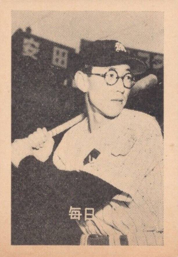 1952 Yamakatsu B & W JBR28 Kaoru Betto # Baseball Card