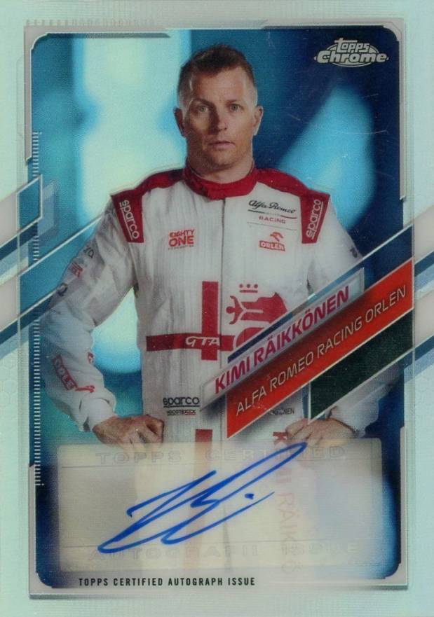 2021 Topps Chrome Formula 1 Autographs Kimi Raikkonen #CAKR Other Sports Card