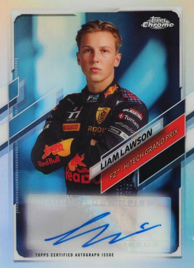 2021 Topps Chrome Formula 1 Autographs Liam Lawson #CALL Other Sports Card