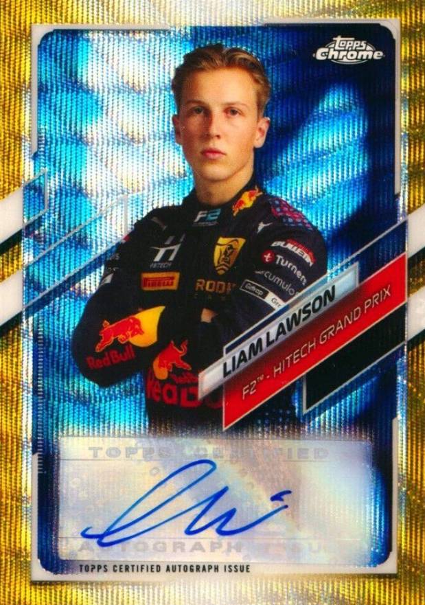 2021 Topps Chrome Formula 1 Autographs Liam Lawson #CALL Other Sports Card