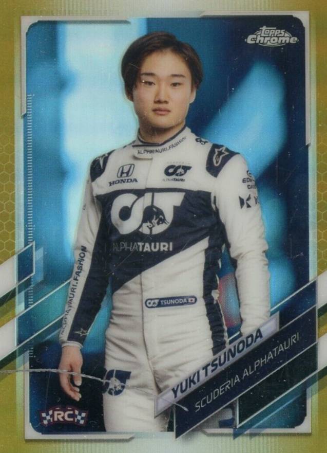 2021 Topps Chrome Formula 1 Yuki Tsunoda #14 Other Sports Card