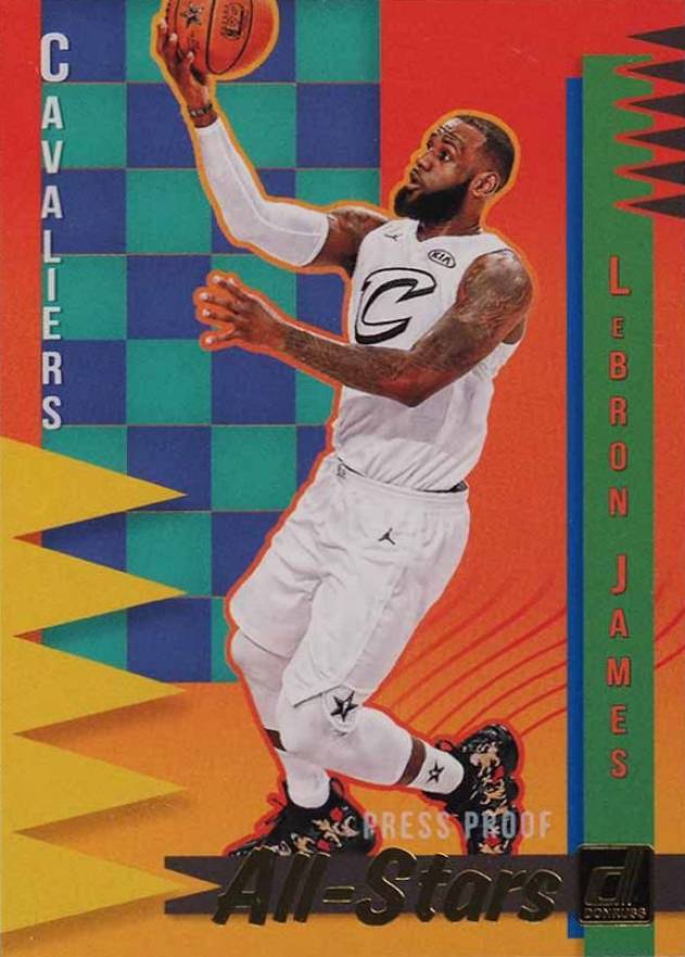 2018  Panini Donruss All-Stars LeBron James #1 Basketball Card