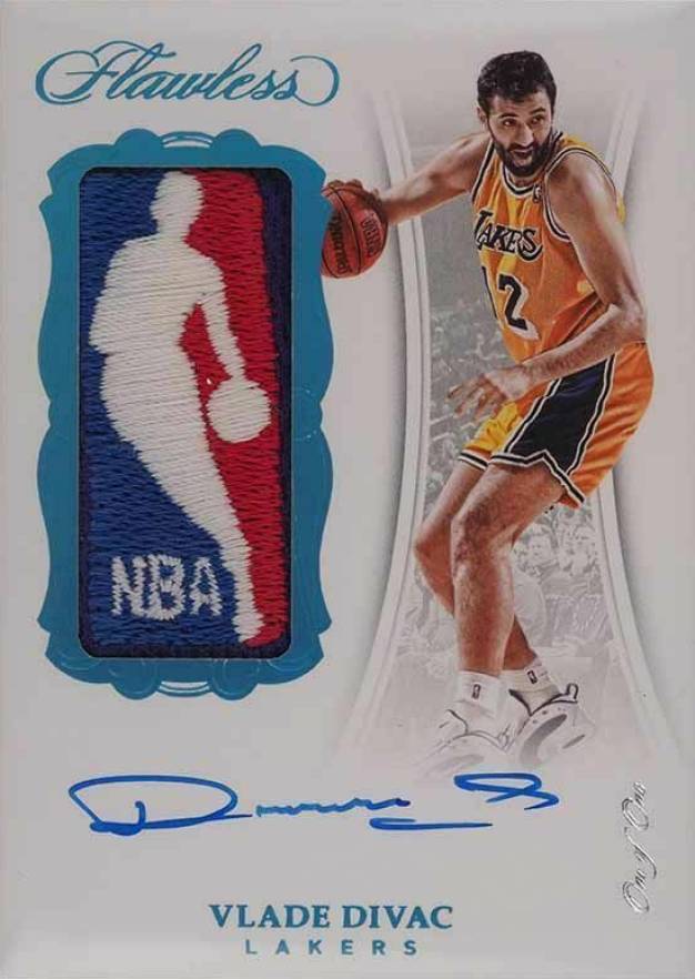 2017 Panini Flawless Logoman Autographs 1/1 Vlade Divac #LMVD Basketball Card