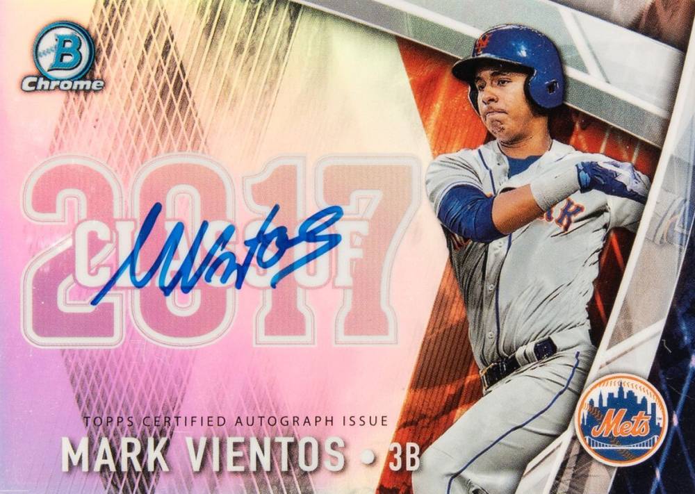 2017 Bowman Draft Class of 2017 Autographs Mark Vientos #MV Baseball Card