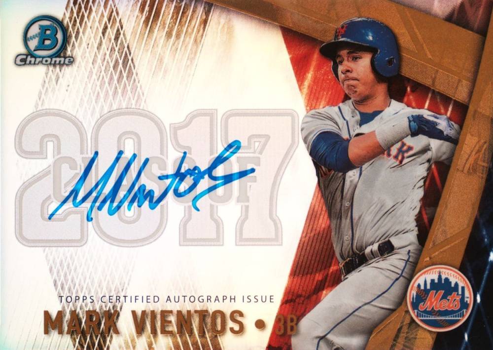 2017 Bowman Draft Class of 2017 Autographs Mark Vientos #MV Baseball Card