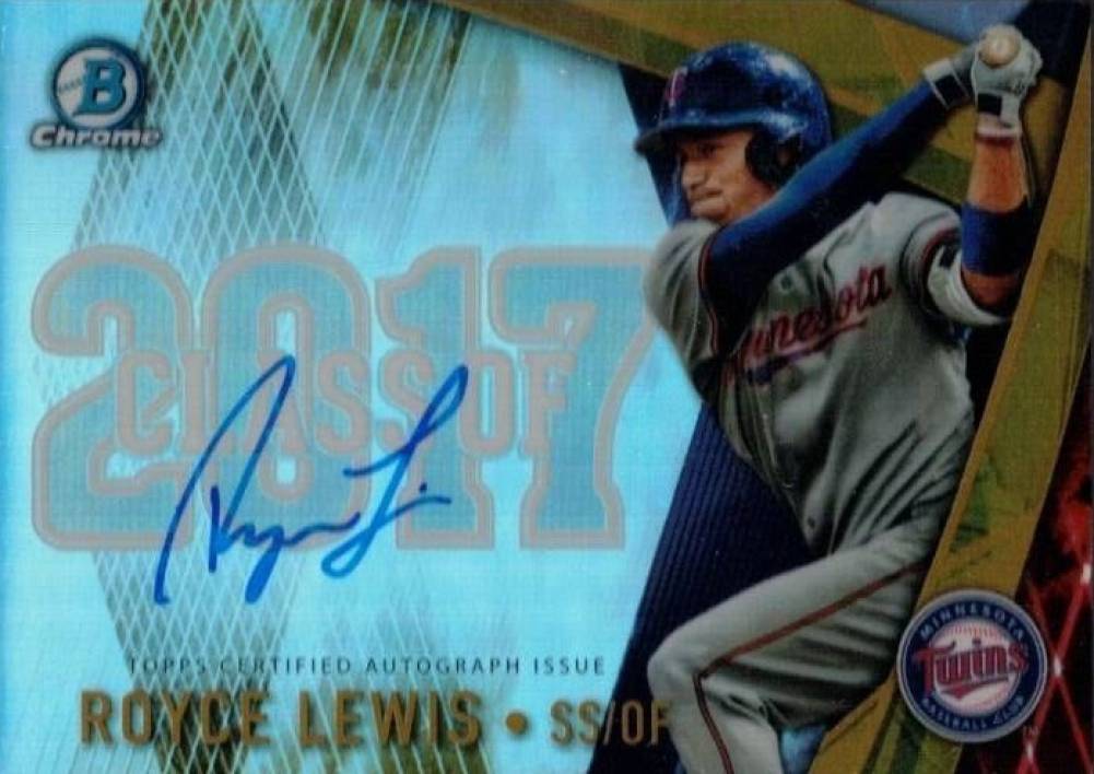 2017 Bowman Draft Class of 2017 Autographs Royce Lewis #RL Baseball Card