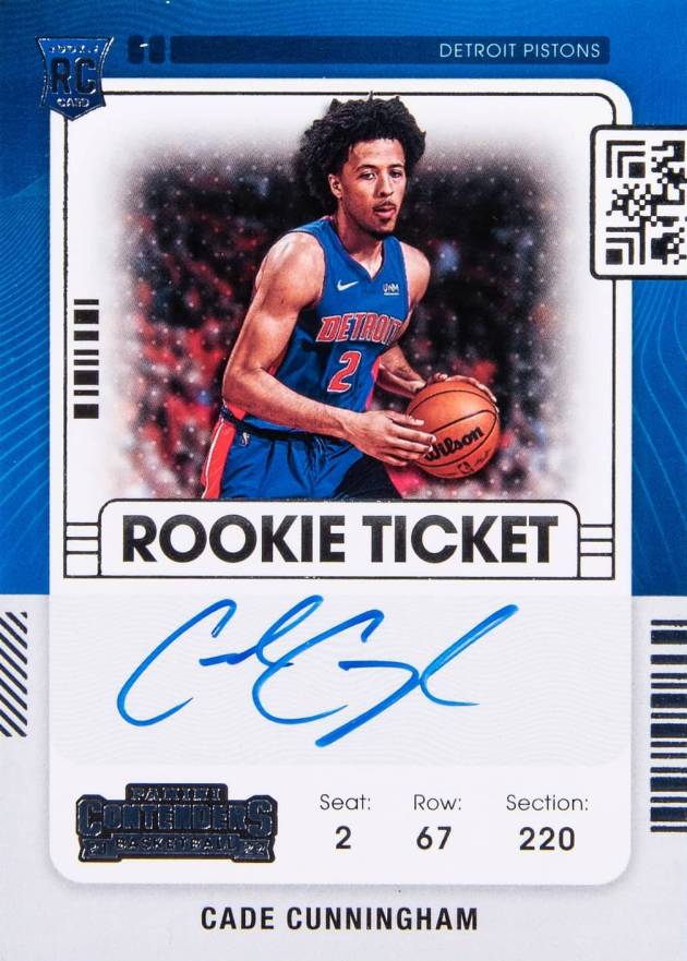 2021 Panini Contenders Cade Cunningham #101 Basketball Card