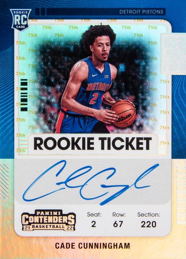 2021 Panini Contenders Cade Cunningham #101 Basketball Card