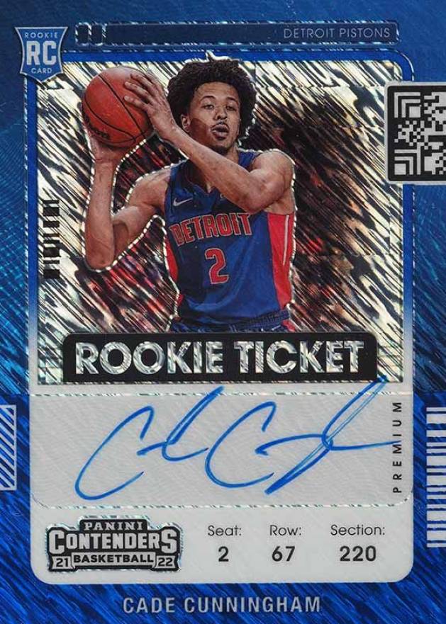 2021 Panini Contenders Cade Cunningham #101 Basketball Card