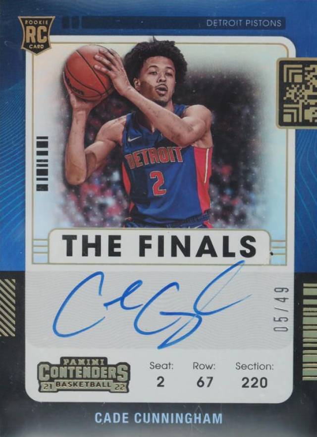 2021 Panini Contenders Cade Cunningham #101 Basketball Card