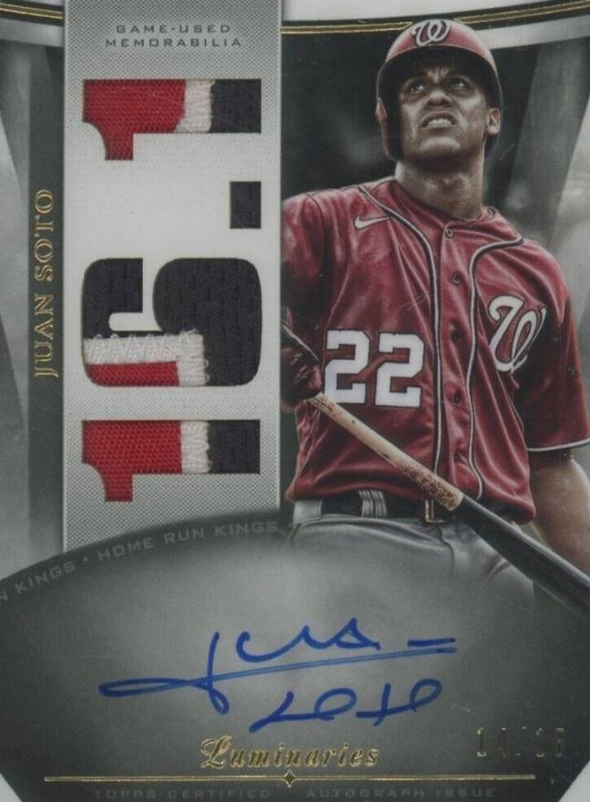 2021 Topps Luminaries Home Run Kings Autographs Juan Soto #JS Baseball Card