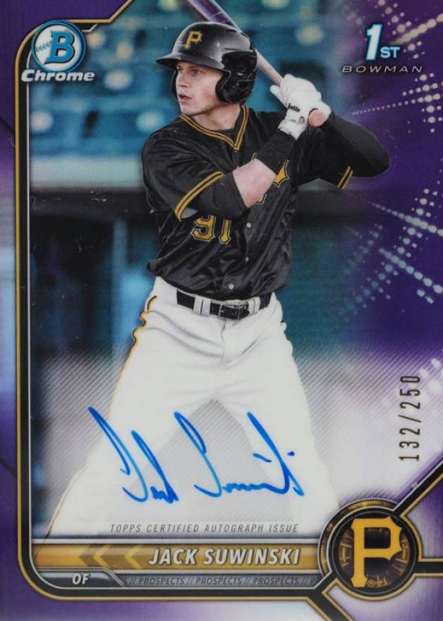 2022 Bowman Chrome Prospect Autographs Jack Suwinski #CPAJS Baseball Card