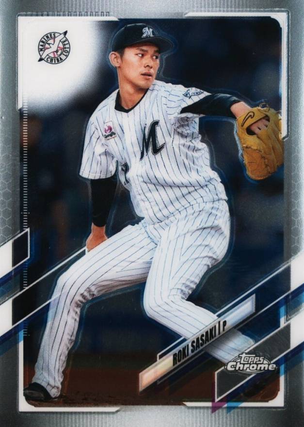 2021 Topps Chrome Nippon Professional Baseball Roki Sasaki #194 Baseball Card