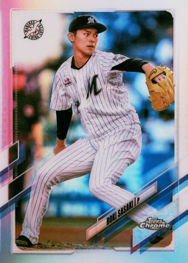 2021 Topps Chrome Nippon Professional Baseball Roki Sasaki #194 Baseball Card