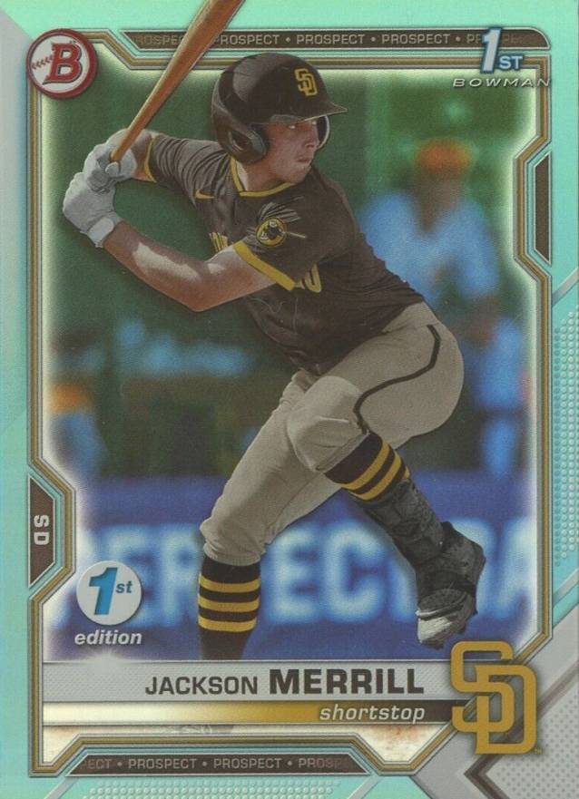 2021 Bowman Draft 1st Edition Jackson Merrill #BD119 Baseball Card