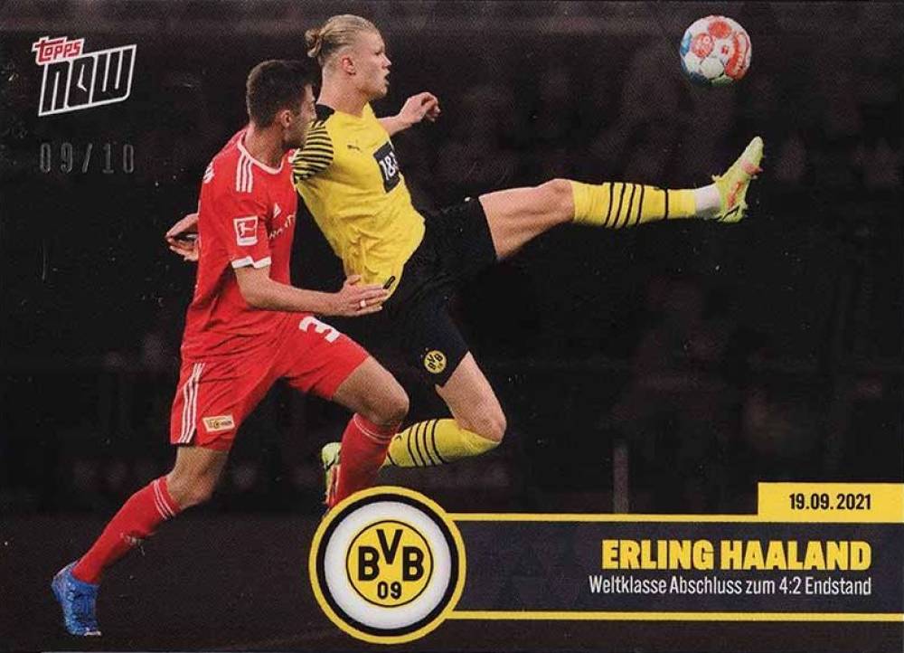 2021 Topps Now BVB German Erling Haaland # Soccer Card