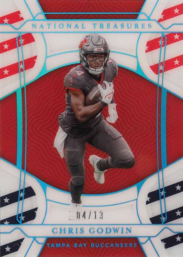 2021 Panini National Treasures Chris Godwin #77 Football Card