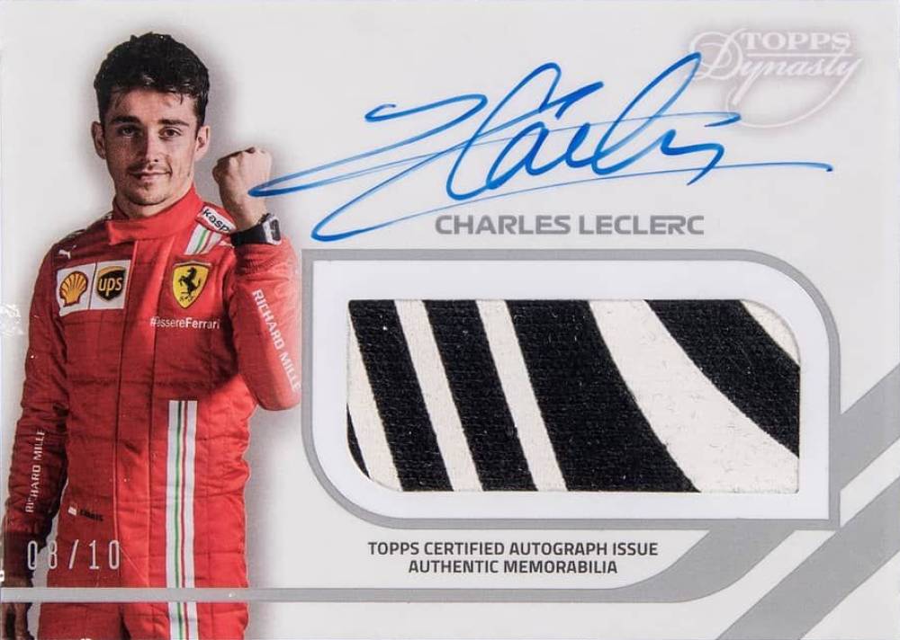 2021  Topps Dynasty Formula 1 Autographed Racing Glove Relic Charles Leclerc #CL Other Sports Card