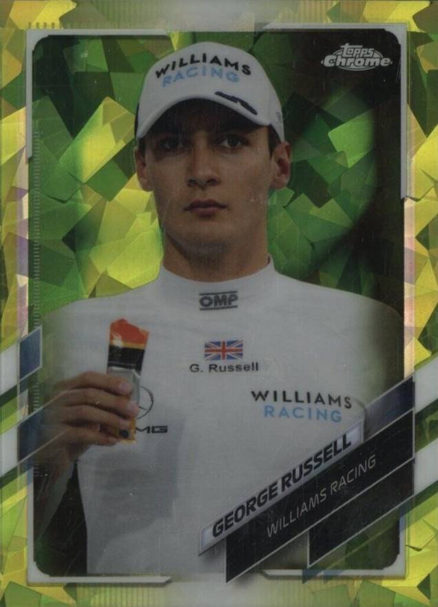 2021  Topps Chrome Formula 1 Sapphire Edition George Russell #35 Other Sports Card