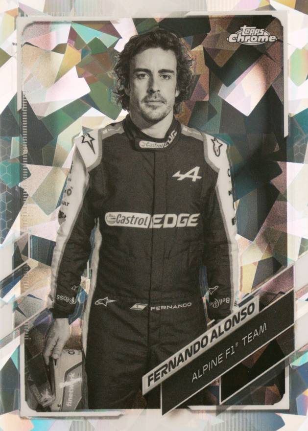 2021  Topps Chrome Formula 1 Sapphire Edition Fernando Alonso #9 Other Sports Card