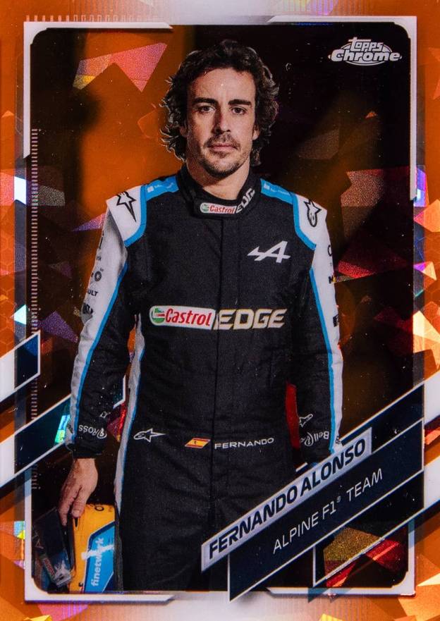 2021  Topps Chrome Formula 1 Sapphire Edition Fernando Alonso #9 Other Sports Card