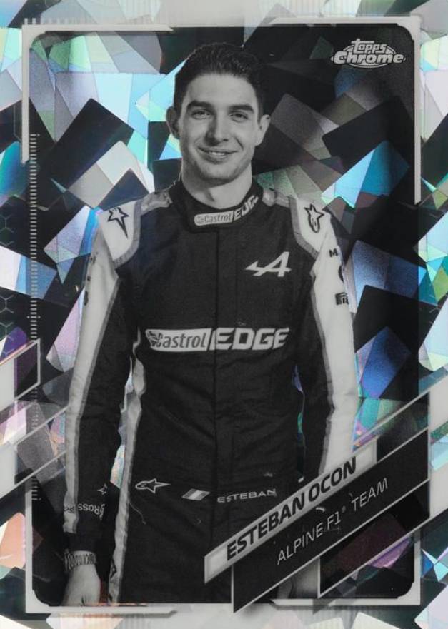 2021  Topps Chrome Formula 1 Sapphire Edition Esteban Ocon #10 Other Sports Card