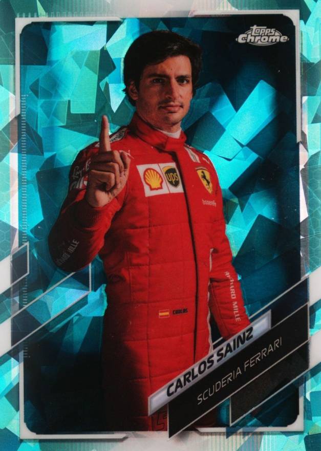 2021  Topps Chrome Formula 1 Sapphire Edition Carlos Sainz #12 Other Sports Card