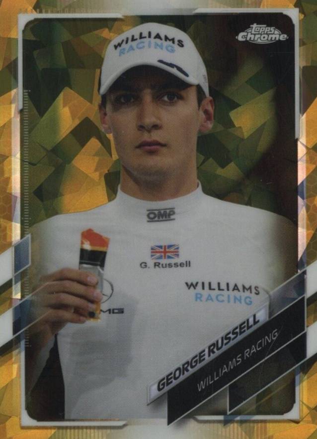 2021  Topps Chrome Formula 1 Sapphire Edition George Russell #35 Other Sports Card