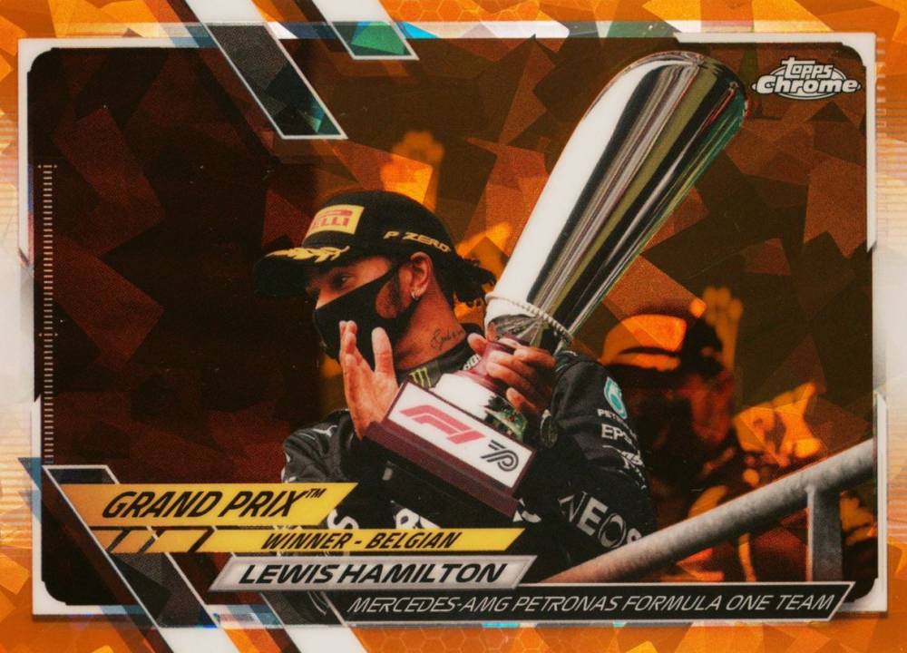 2021  Topps Chrome Formula 1 Sapphire Edition Lewis Hamilton #144 Other Sports Card