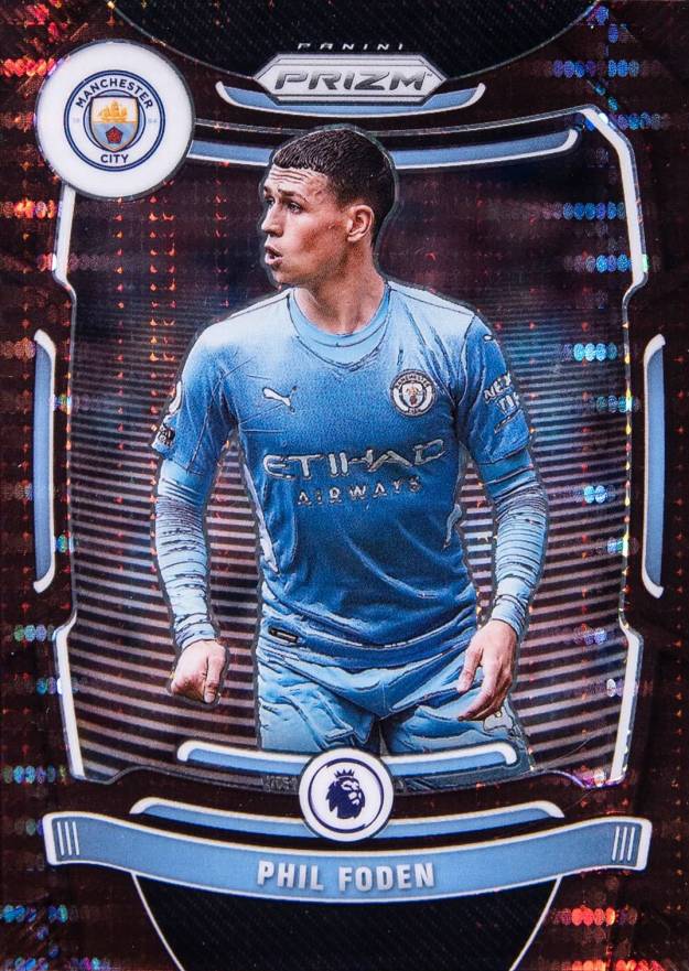 2021 Panini Prizm Premier League Phil Foden #13 Soccer Card