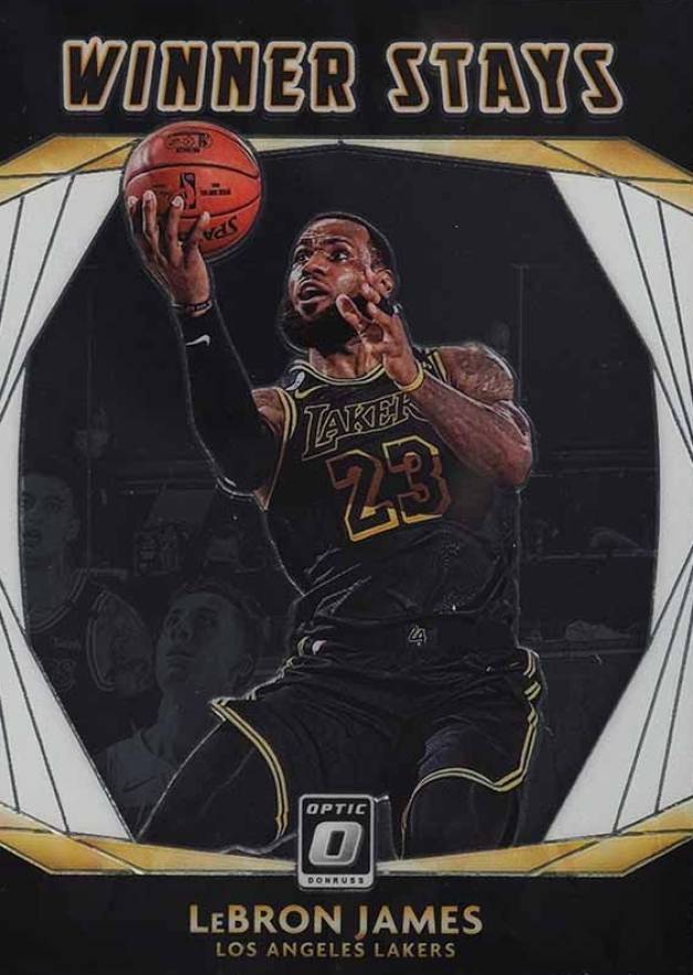 2020 Panini Donruss Optic Winner Stays LeBron James #20 Basketball Card