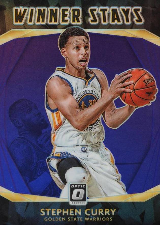 2020 Panini Donruss Optic Winner Stays Stephen Curry #3 Basketball Card