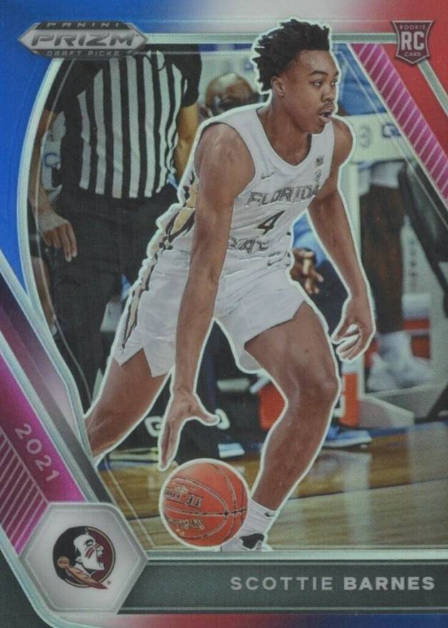 2021 Panini Prizm Draft Picks Scottie Barnes #6 Basketball Card